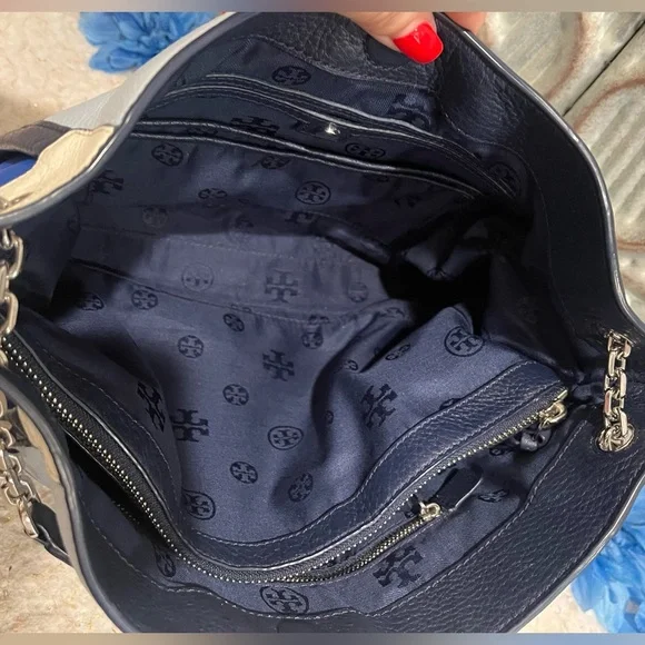 TORY BURCH Britten Patchwork Tote RARE!! 💎💎💎 - Picture 14 of 16